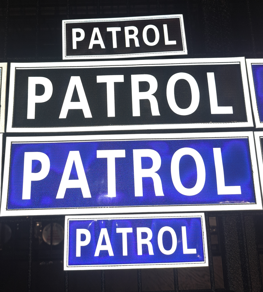PATROL BADGE SET COMMERCIAL QUALITY